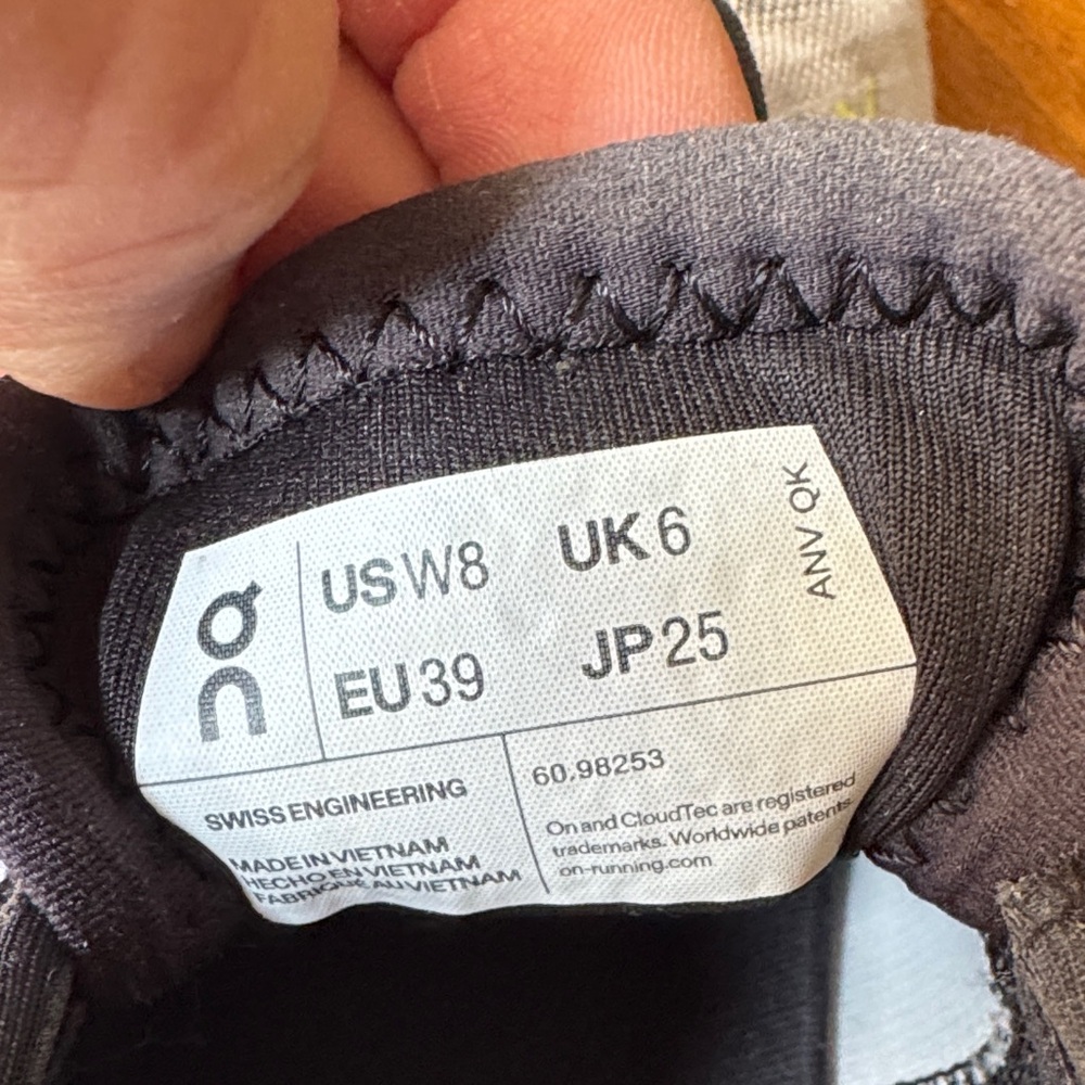 On Running Women's Sneakers Blue with Black - Picture 7 of 8